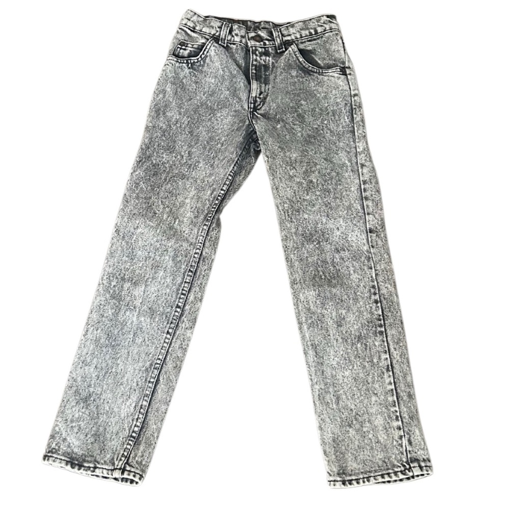 Vintage Levi’s Acid Wash Straight Leg Jeans | Grey | Youth 11